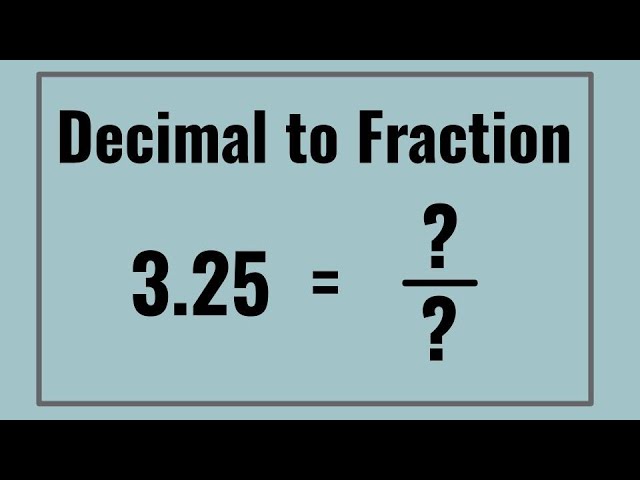 How to Convert Decimals to Fractions (Step-by-Step) thumbnail