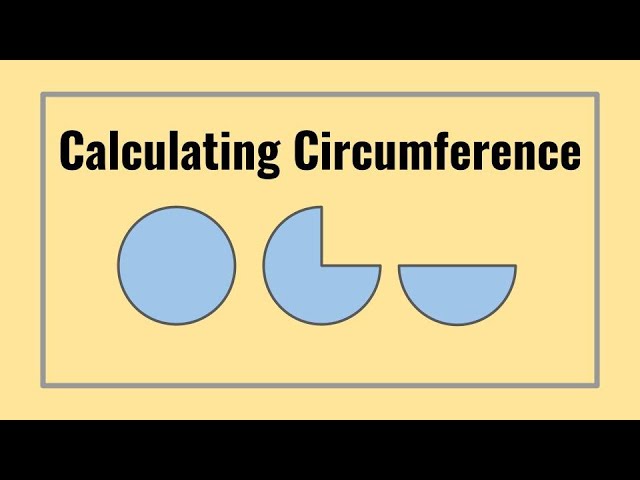 How to Calculate the Circumference of Circles (Full, Half, ¾ Circle) tutorial