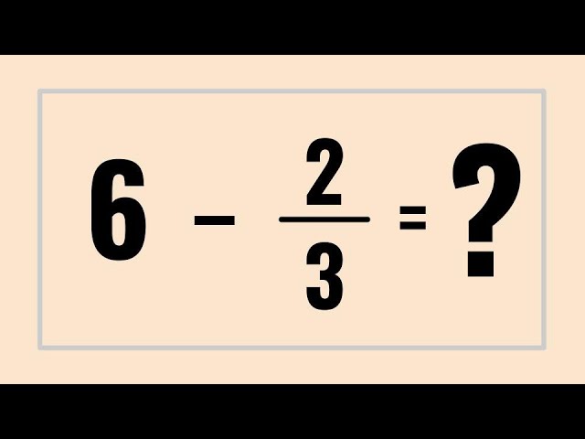 How to Subtract Fractions from Whole Numbers thumbnail