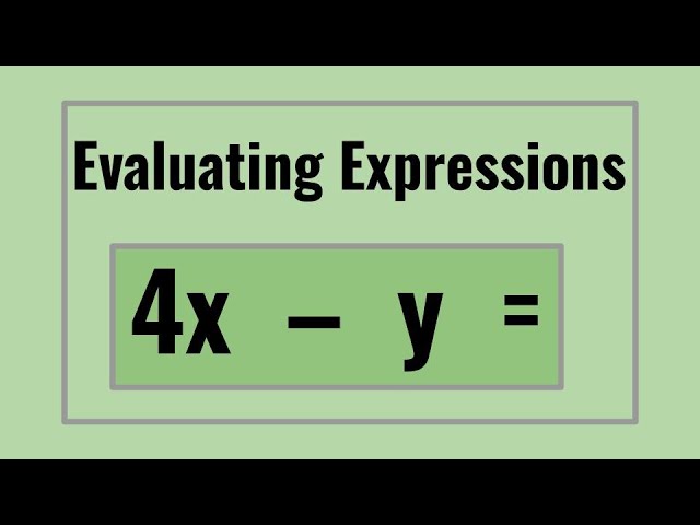 How to Evaluate Algebraic Expressions (Substitution) thumbnail