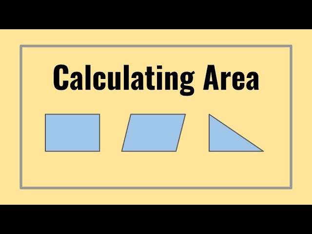 How to Calculate the Area of Rectangles, Parallelograms, and Triangles tutorial