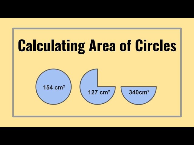 How to Calculate the Area of Circles (Full, Half, and ¾ Circle) tutorial