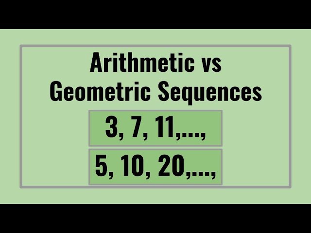 How to Find the Pattern: Arithmetic vs Geometric Sequences thumbnail